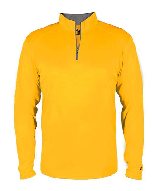Men's B-Core Quarter-Zip Pullover - Gold/ Graphite Front