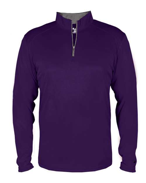Men's B-Core Quarter-Zip Pullover - Purple/ Graphite Front