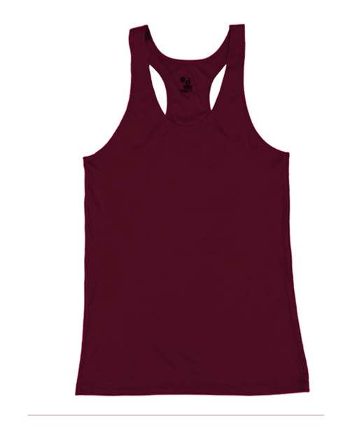 Women’s B-Core Racerback Tank Top - Maroon Front