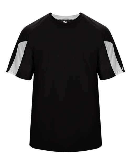 Youth Striker T-Shirt - Black/ White Front