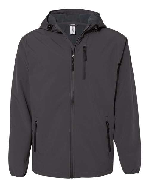 Men's Poly-Tech Soft Shell Jacket - Graphite Front