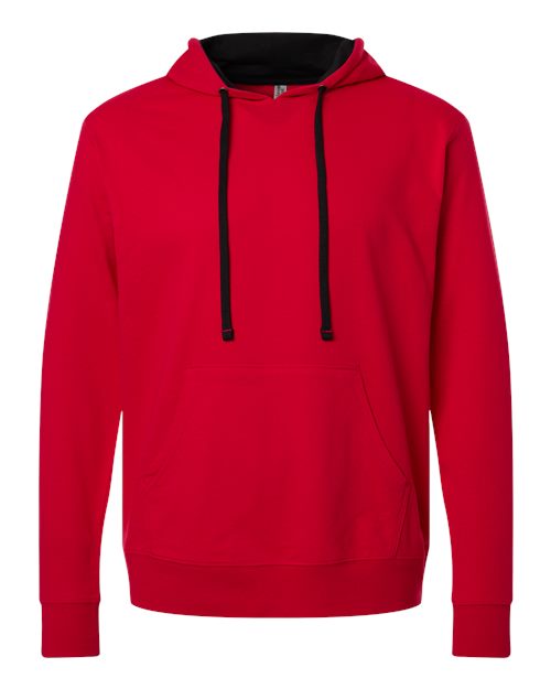 Unisex Laguna Hoodie Sweatshirt - Red/ Black Front