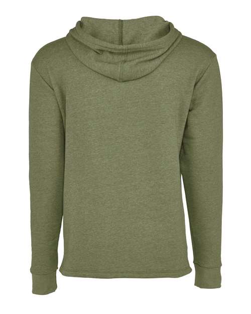 Unisex Malibu Welt Pocket Hoodie Sweatshirt - Heather Military Green Back