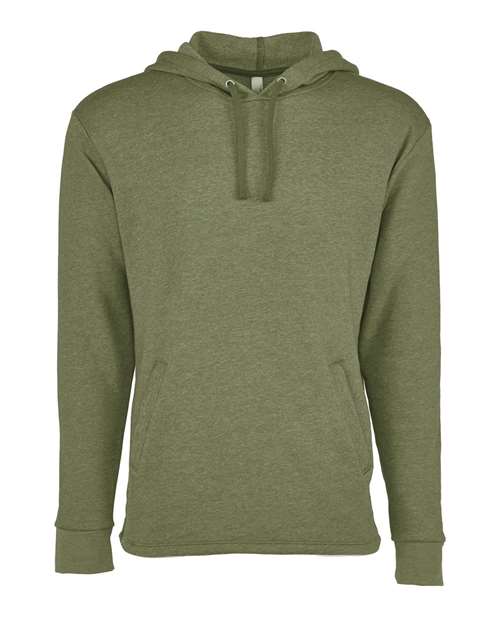Unisex Malibu Welt Pocket Hoodie Sweatshirt - Heather Military Green Front