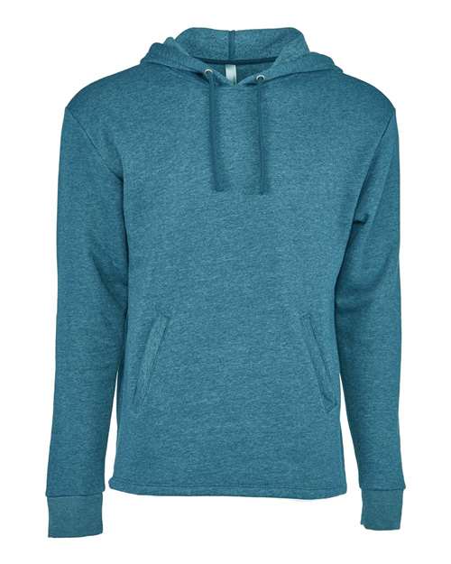 Unisex Malibu Welt Pocket Hoodie Sweatshirt - Heather Teal Front