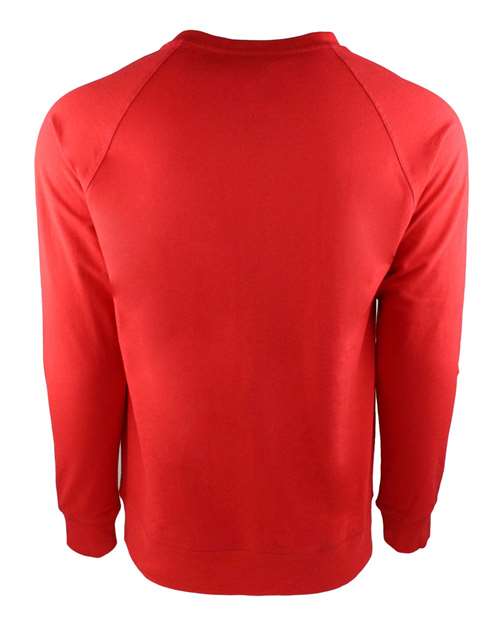 Unisex Laguna Raglan Crewneck Sweatshirt - Red Back