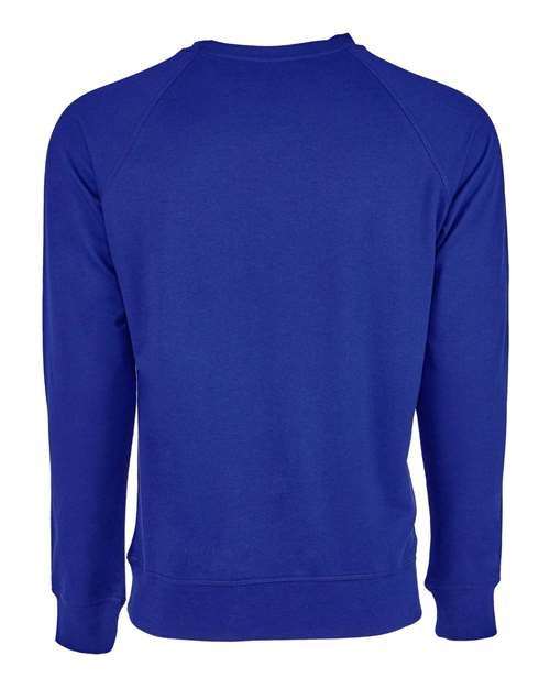 Unisex Laguna Raglan Crewneck Sweatshirt - Royal Back