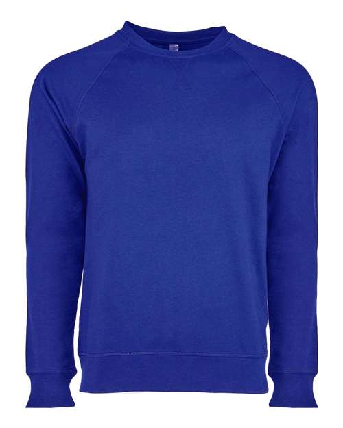 Unisex Laguna Raglan Crewneck Sweatshirt - Royal Front