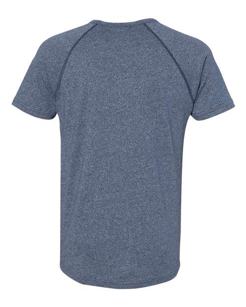 Men's Mock Twist Raglan T-Shirt - Indigo Back