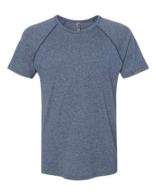 Men's Mock Twist Raglan T-Shirt - Indigo Front