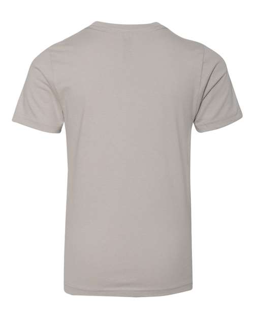 Youth Cotton T-Shirt - Light Grey Back