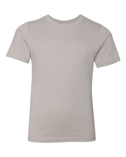 Youth Cotton T-Shirt - Light Grey Front