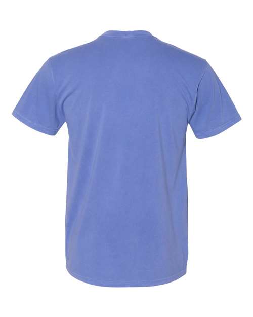 Unisex Inspired Dye T-Shirt - Peri Blue Back
