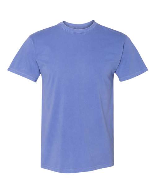 Unisex Inspired Dye T-Shirt - Peri Blue Front