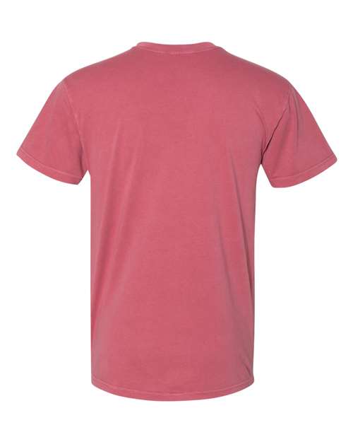 Unisex Inspired Dye Pocket T-Shirt - Smoked Paprika Back