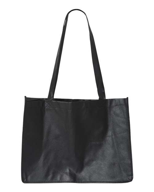 Non-Woven Deluxe Junior Tote - Black Front