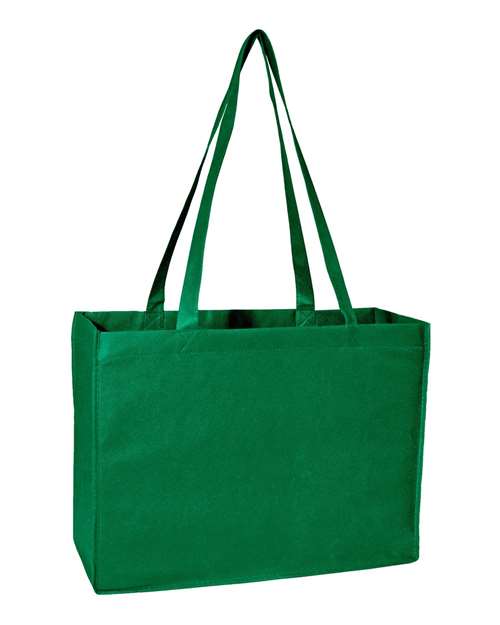 Non-Woven Deluxe Junior Tote - Green Front