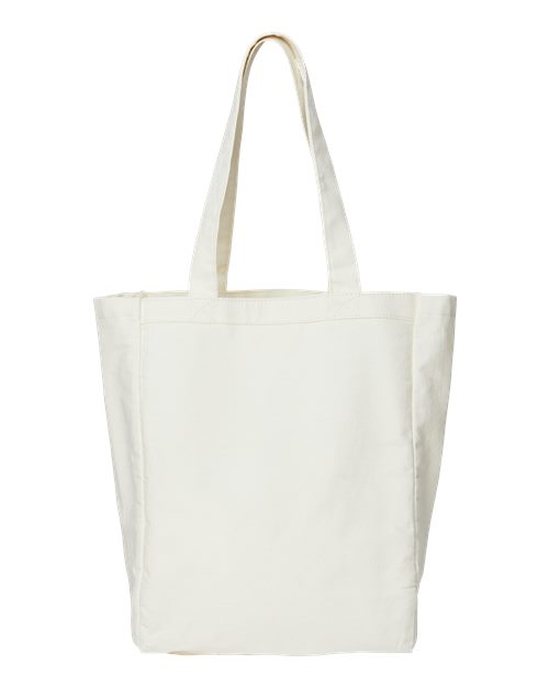Allison Cotton Canvas Tote - Natural Front