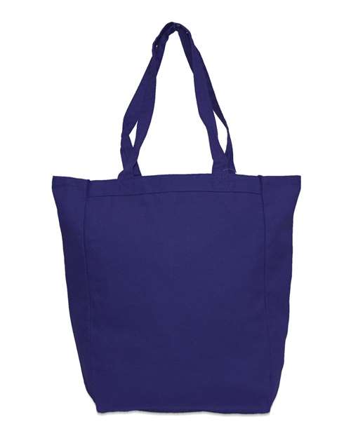 Allison Cotton Canvas Tote - Navy Front