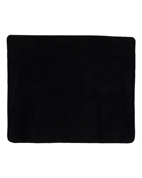 Fleece Throw Blanket - Black Back