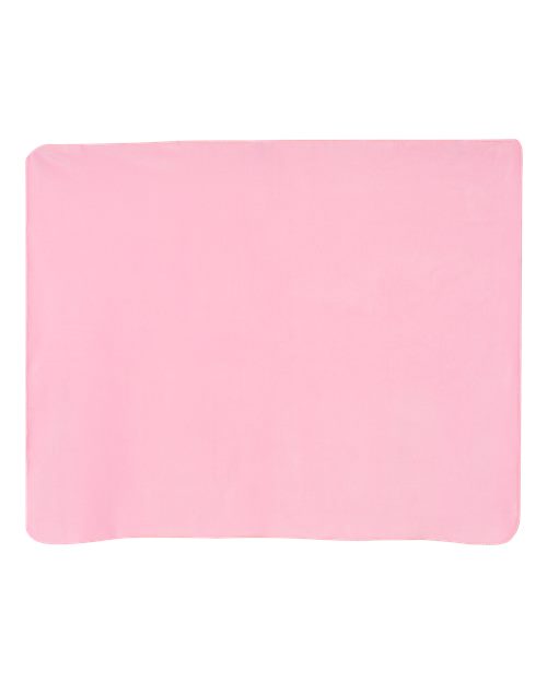 Fleece Throw Blanket - Pink Back