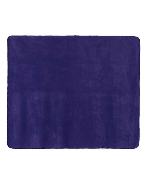 Fleece Throw Blanket - Purple Back