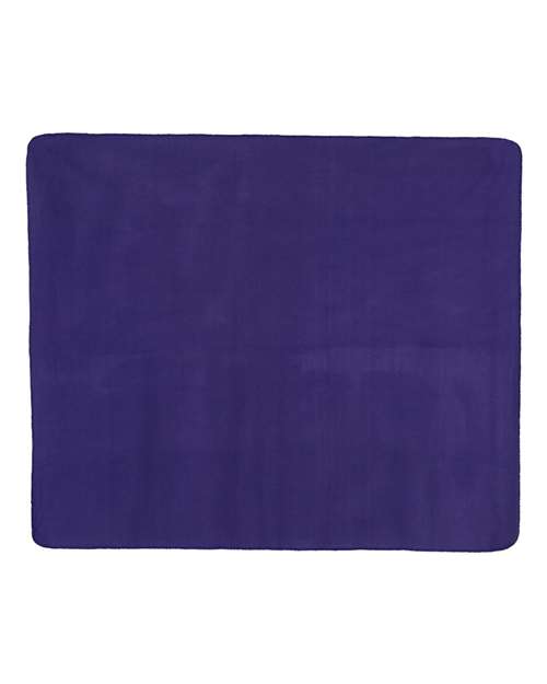 Fleece Throw Blanket - Purple Front