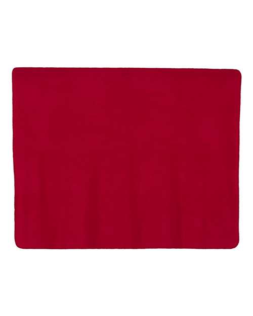 Fleece Throw Blanket - Red Front