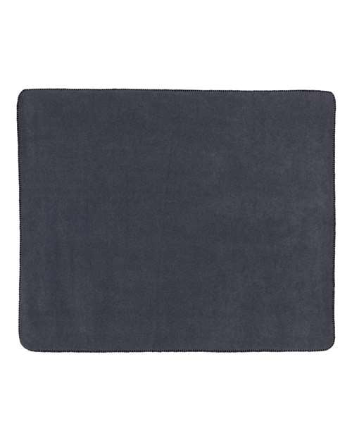 Fleece Throw Blanket - Charcoal Back