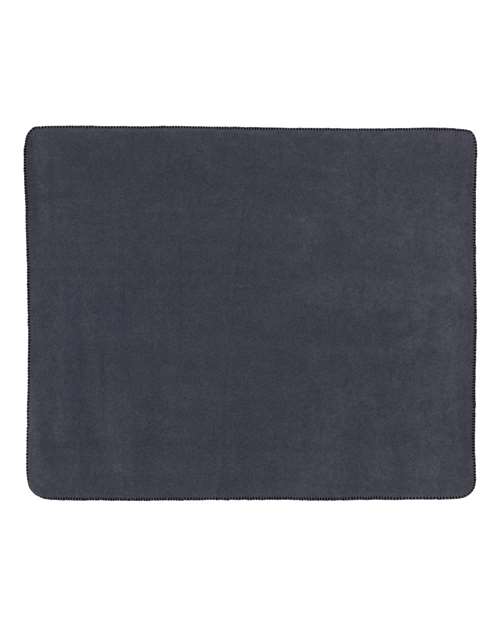 Fleece Throw Blanket - Charcoal Back