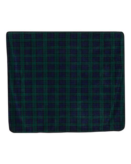 Polyester/Nylon Patterned Picnic Blanket - Blackwatch Front