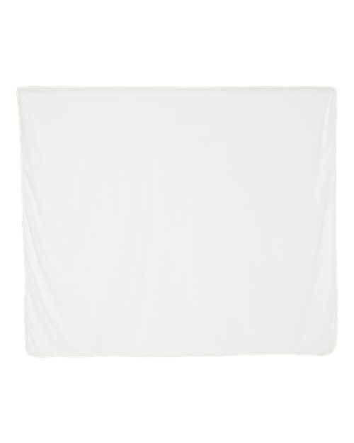Micro Coral Fleece Blanket - Cream Back
