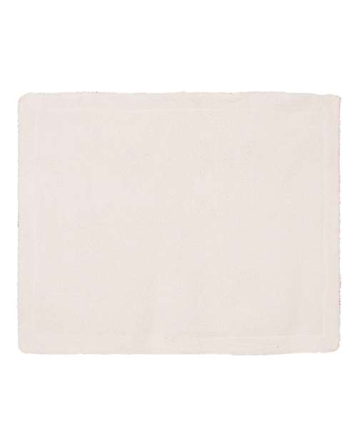 Micro Mink Sherpa Blanket - Burgundy Back