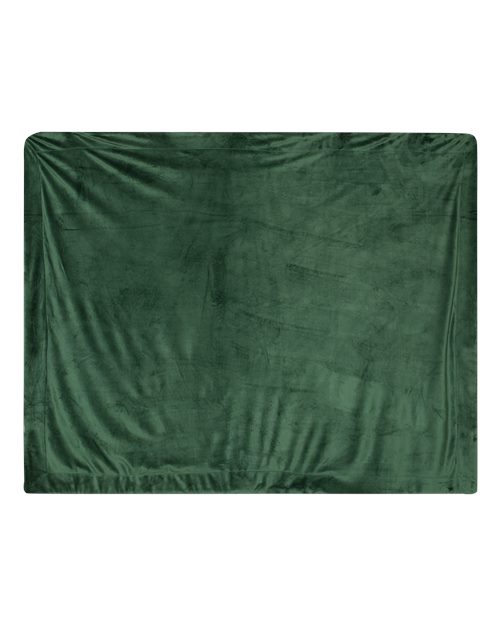 Micro Mink Sherpa Blanket - Forest Front