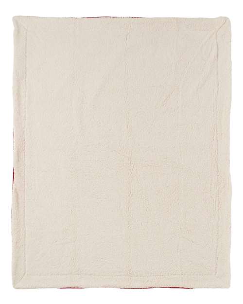 Micro Mink Sherpa Blanket - Red Back