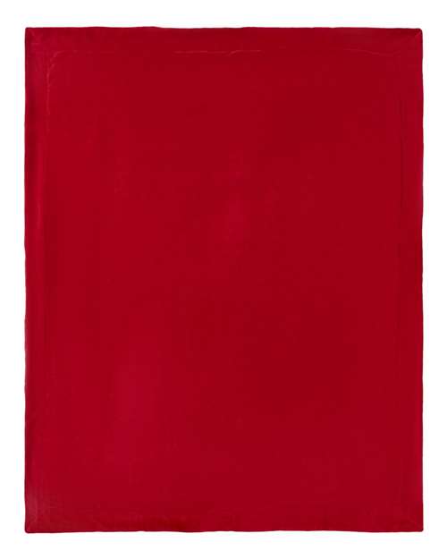 Micro Mink Sherpa Blanket - Red Front