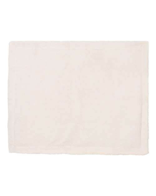 Micro Mink Sherpa Blanket - Royal Back