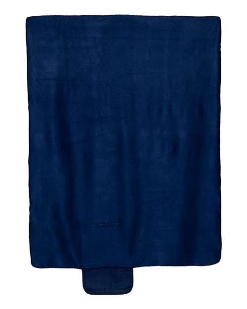 Roll Up Blanket - Navy Front