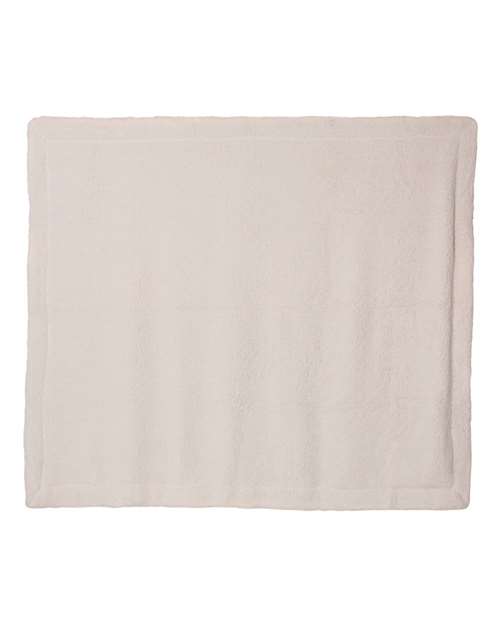 Oversized Mink Sherpa Blanket - Chocolate Back