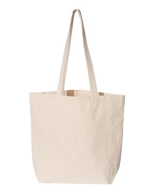 Large Canvas Tote - Natural Front