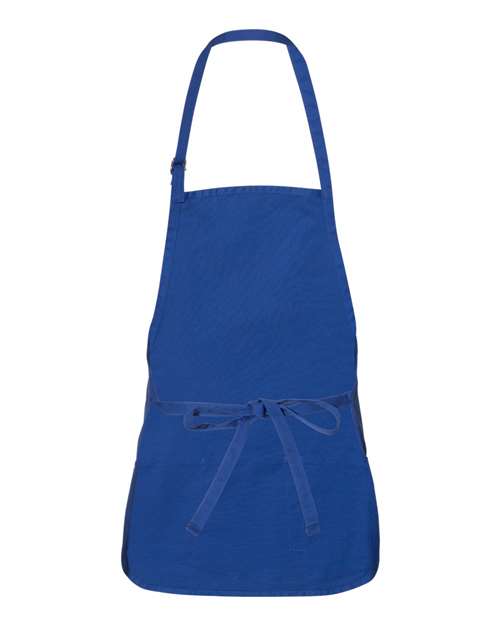 Adjustable Neck Strap Apron - Royal Back
