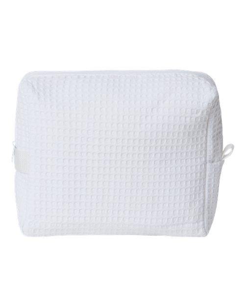 Tammy Waffle Weave Spa Bag - White Back