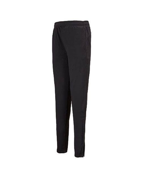 Unisex Tapered Leg Pants - Black Front