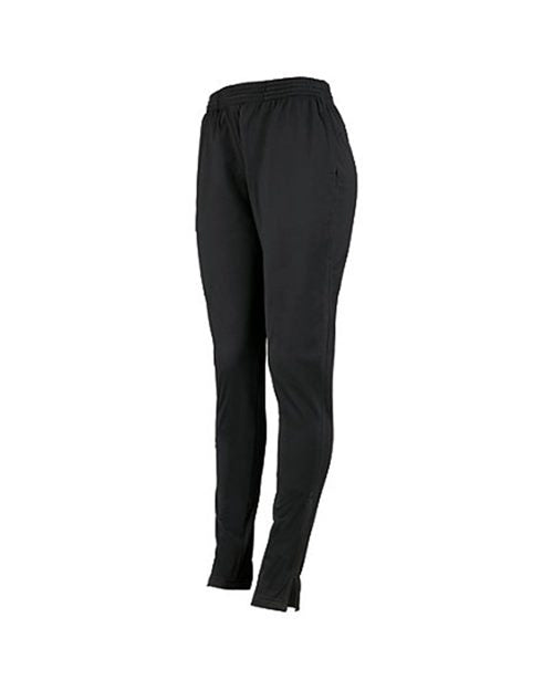 Women's Tapered Leg Pants - Black Front