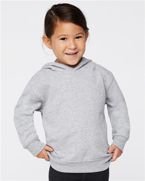 Toddler Pullover Fleece Hoodie - Charcoal Front