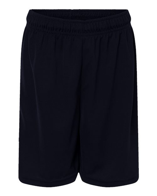 Augusta Sportswear Youth Octane Shorts - Black Front