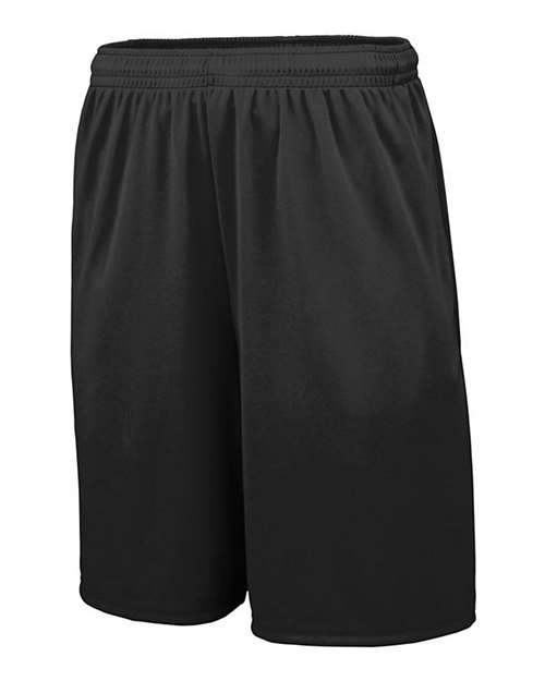 Augusta Sportswear Youth Training Shorts with Pocket - Side