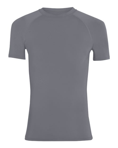 Youth Hyperform Compression Raglan T-Shirt - Graphite Front