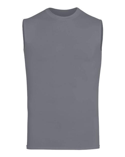 Unisex Hyperform Sleeveless Compression Shirt - Graphite Front