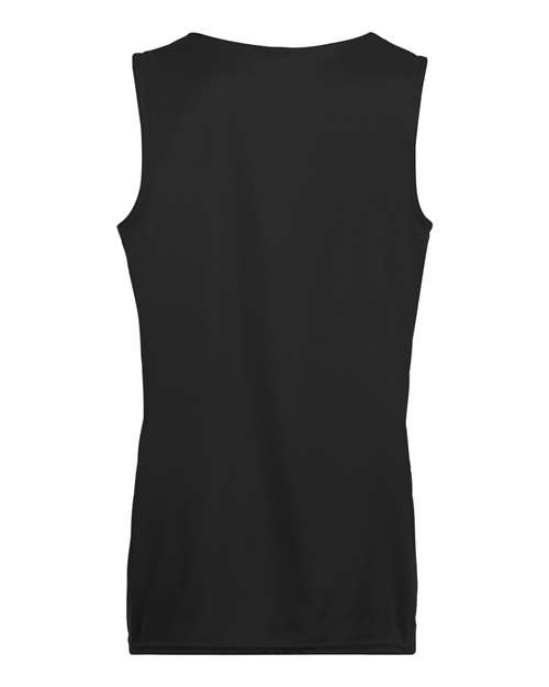 Women's Reversible Wicking Tank Top - Black/ White Back